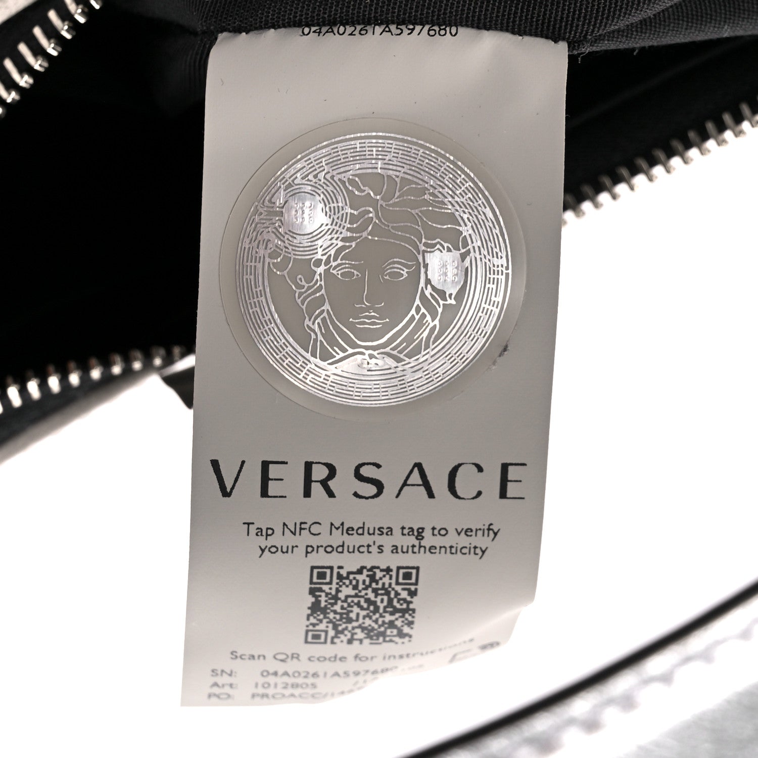 Versace Crystal La Medusa Hobo Silver 7 of 11