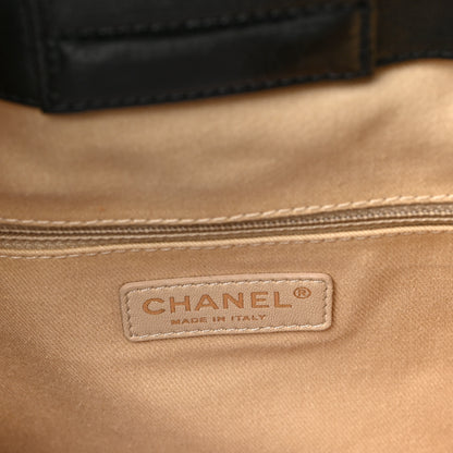 Chanel Glazed Calfskin Quilted Large Boy Tote Black 6 of 9