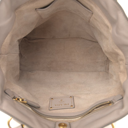 Prada Soft Calf Shopping Tote Argilla 5 of 13