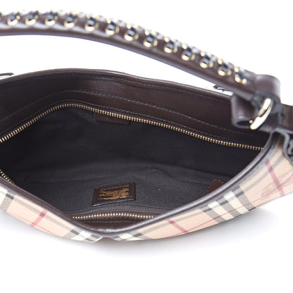Burberry Haymarket Check Shoulder Bag Chocolate 5 of 11