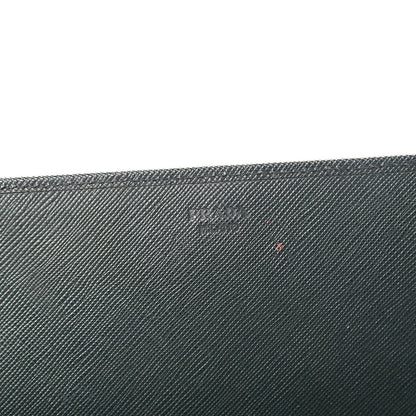 Prada Saffiano Metal Oro Chain Wallet Smeraldo 6 of 13
