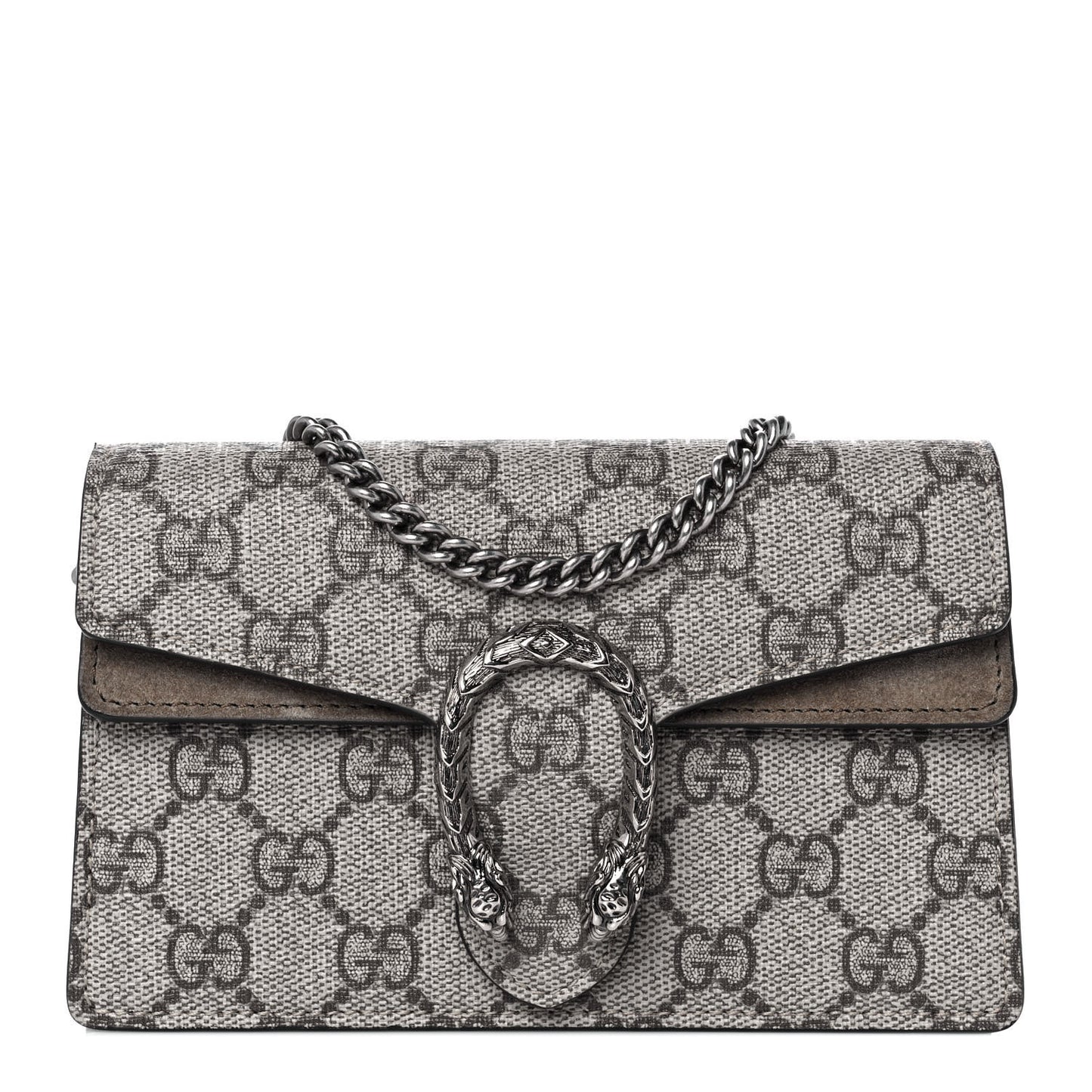 GG Supreme Monogram Super Mini Dionysus Shoulder Bag Taupe