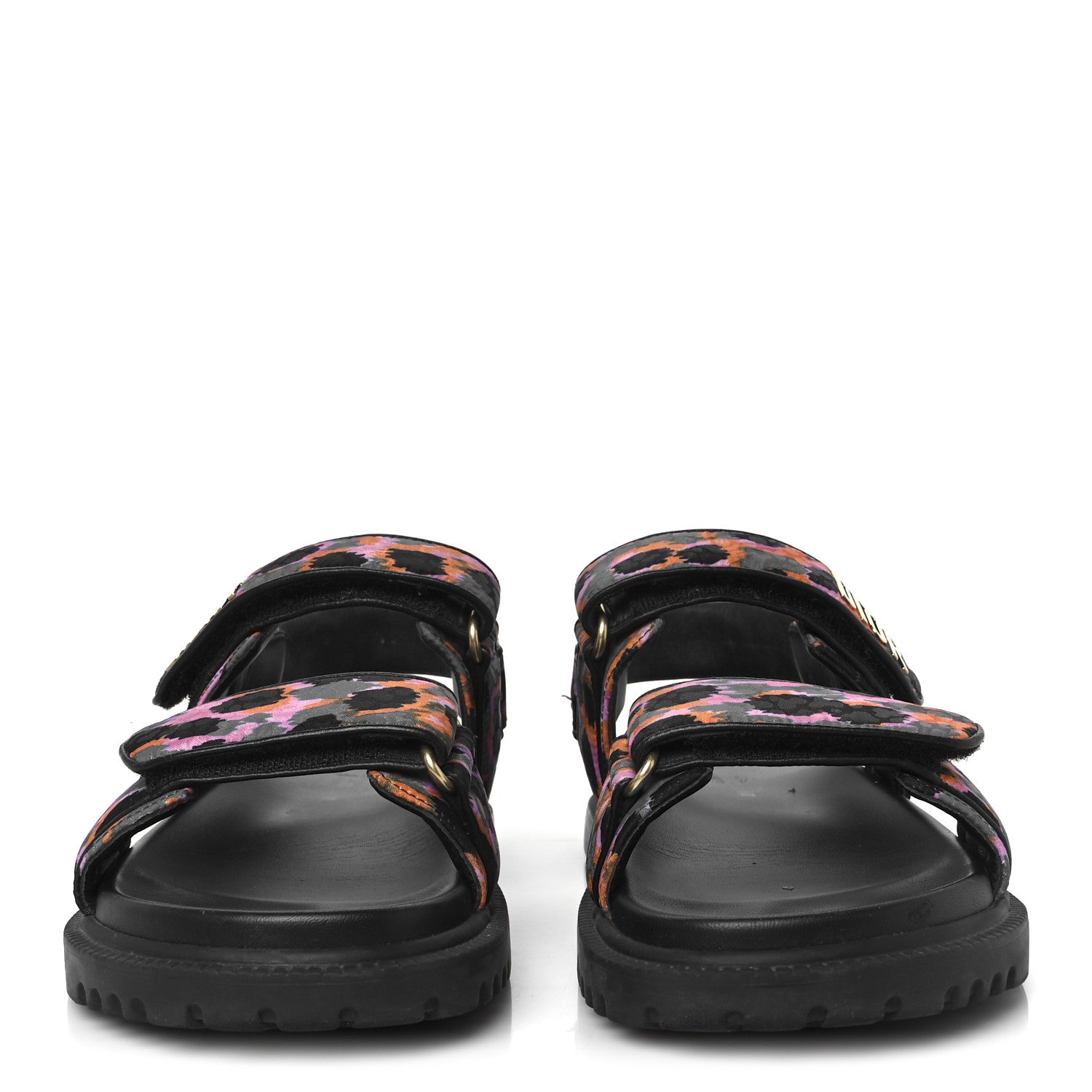 Christian Dior Technical Fabric Mizza Print Dioract Sandals 38 Multicolor 3 of 10
