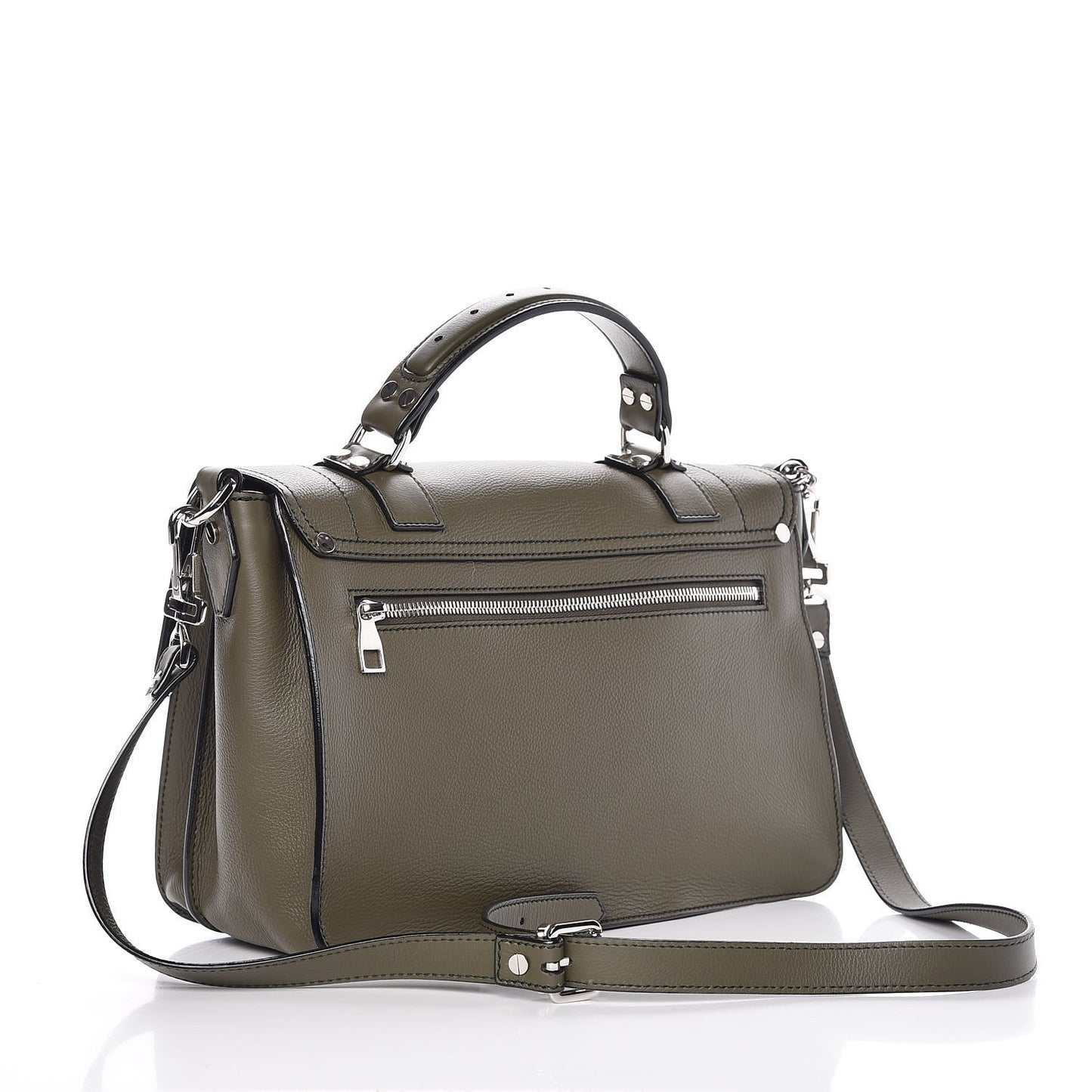 Grained Calfskin Medium PS1 Plus Satchel Cypress