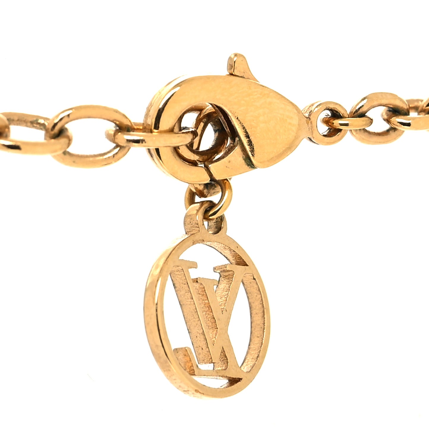 Monogram Charms Necklace Gold