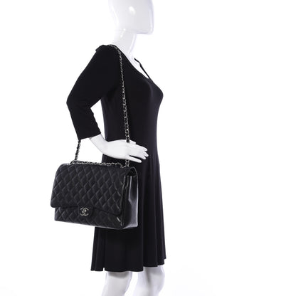 Chanel Caviar Quilted Maxi Double Flap Black 2 of 12