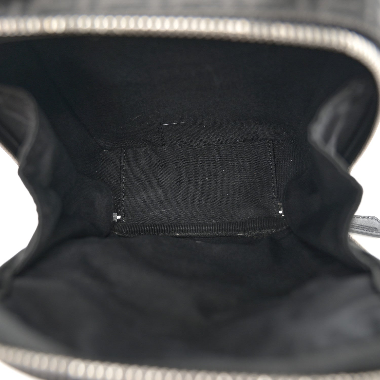 Fendi Recycled Fabric Jacquard Vitello Astro Micro FF Mini Trolley Bag Asfalto Black 5 of 11