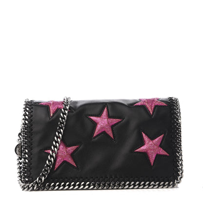 Stella McCartney Alter Nappa Embossed Star Falabella Crossbody Bag Black 1 of 8