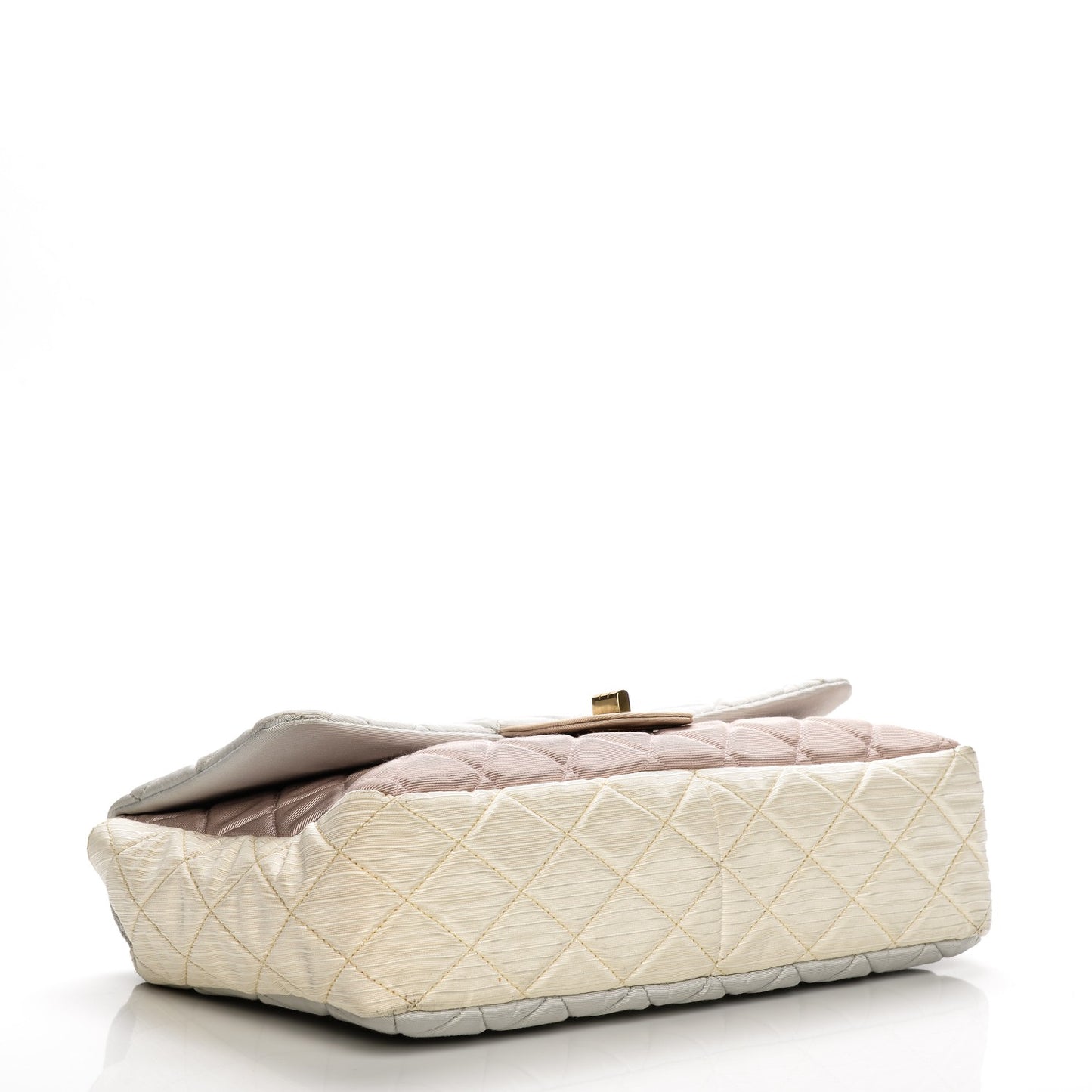 Grosgrain Satin Tri-Color 2.55 Reissue Flap Grey Pink White