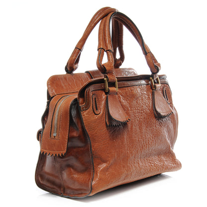 Chloe Leather Elvire Tote Cognac 3 of 8