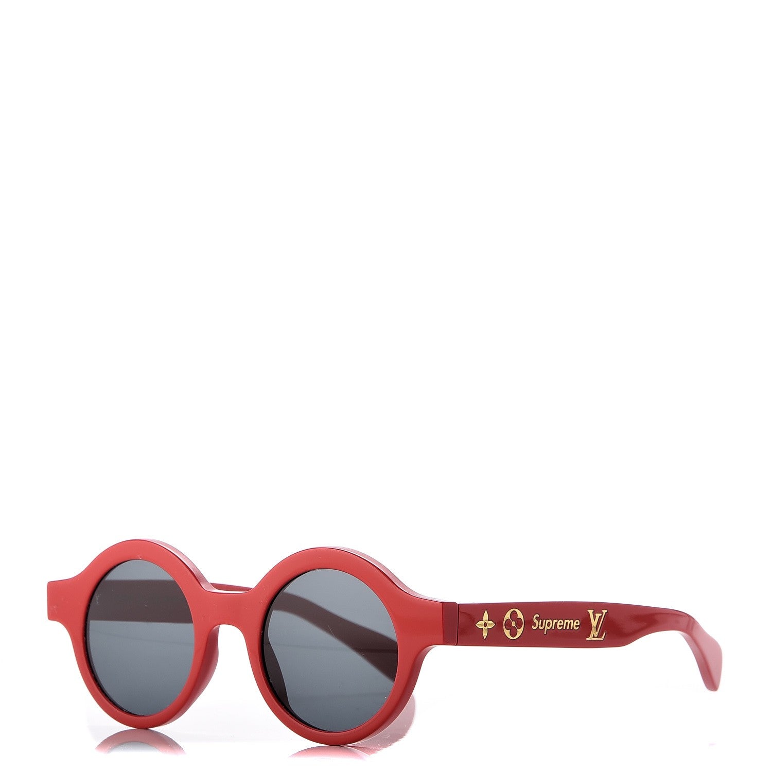 Louis Vuitton X SUPREME Downtown Sunglasses Red 1 of 8