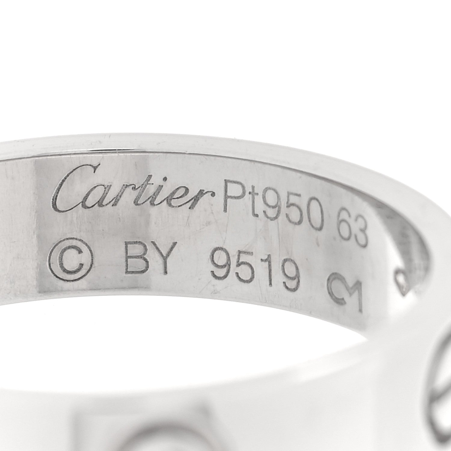 Cartier Platinum 5.5mm LOVE Ring 63 10.5 63 10.5 4 of 4