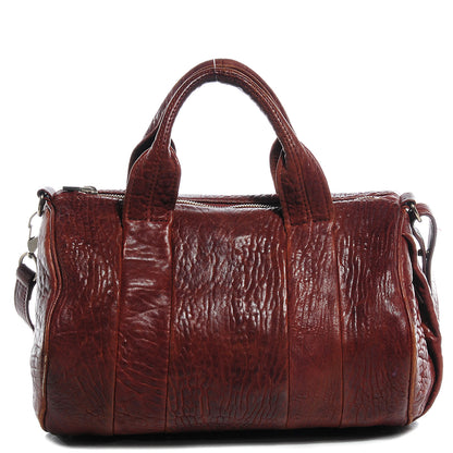 Alexander Wang Pebbled Lambskin Rocco Brown w Antique Brass Hardware 1 of 26
