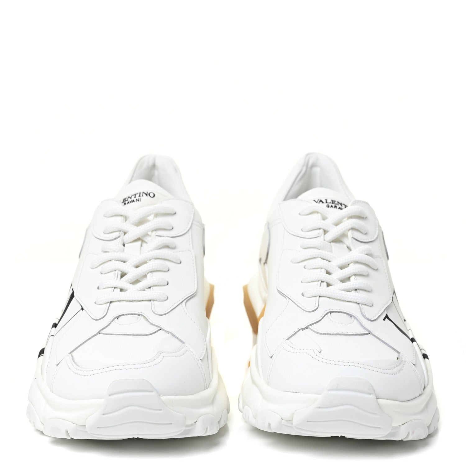 Valentino Garavani Calfskin VLTN Bounce Sneakers 37.5 White 2 of 9