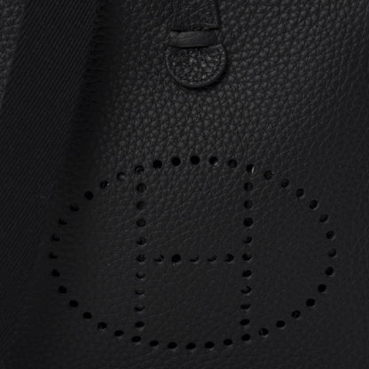 Hermes Taurillon Clemence Evelyne TPM Black 9 of 10