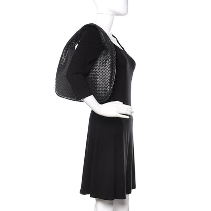 Bottega Veneta Nappa Intrecciato Medium Veneta Hobo Black 2 of 12
