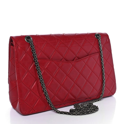 Chanel Aged Calfskin Quilted 2.55 Reissue 225 Flap Red 3 of 10