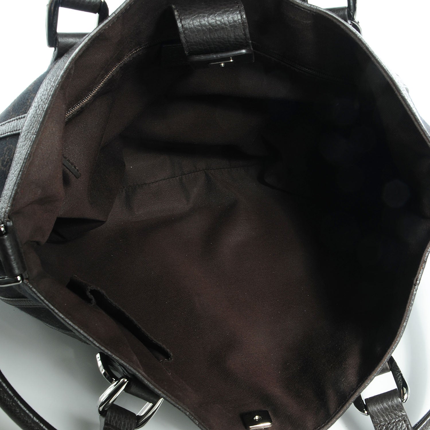 Gucci Monogram Medium Abbey Convertible Tote Dark Brown 5 of 7