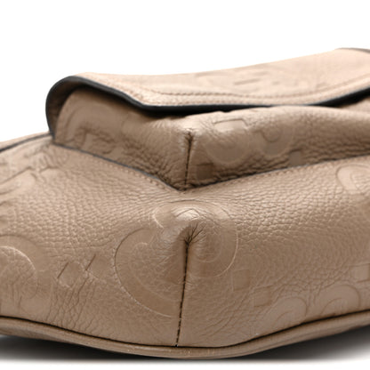 Gucci Piuma Calfskin Jumbo GG Embossed Pocket Belt Bag  Good Taupe 8 of 9