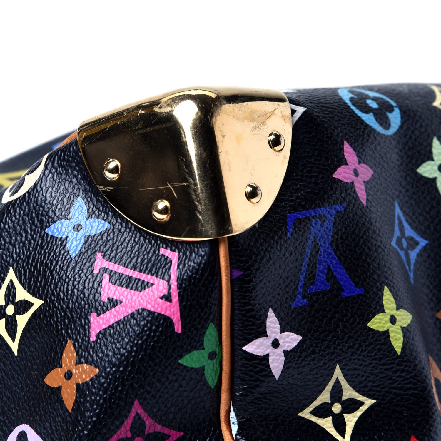 Louis Vuitton Monogram Multicolor Speedy 30 Black 4 of 7