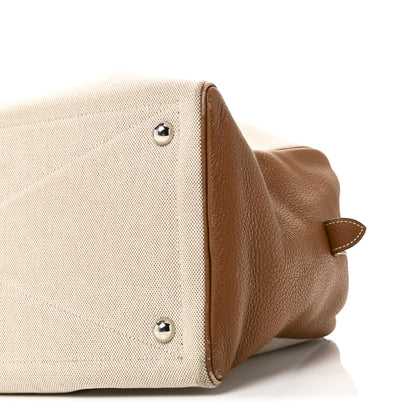 Hermes Toile Taurillon Clemence Victoria II 43 Gold 10 of 12