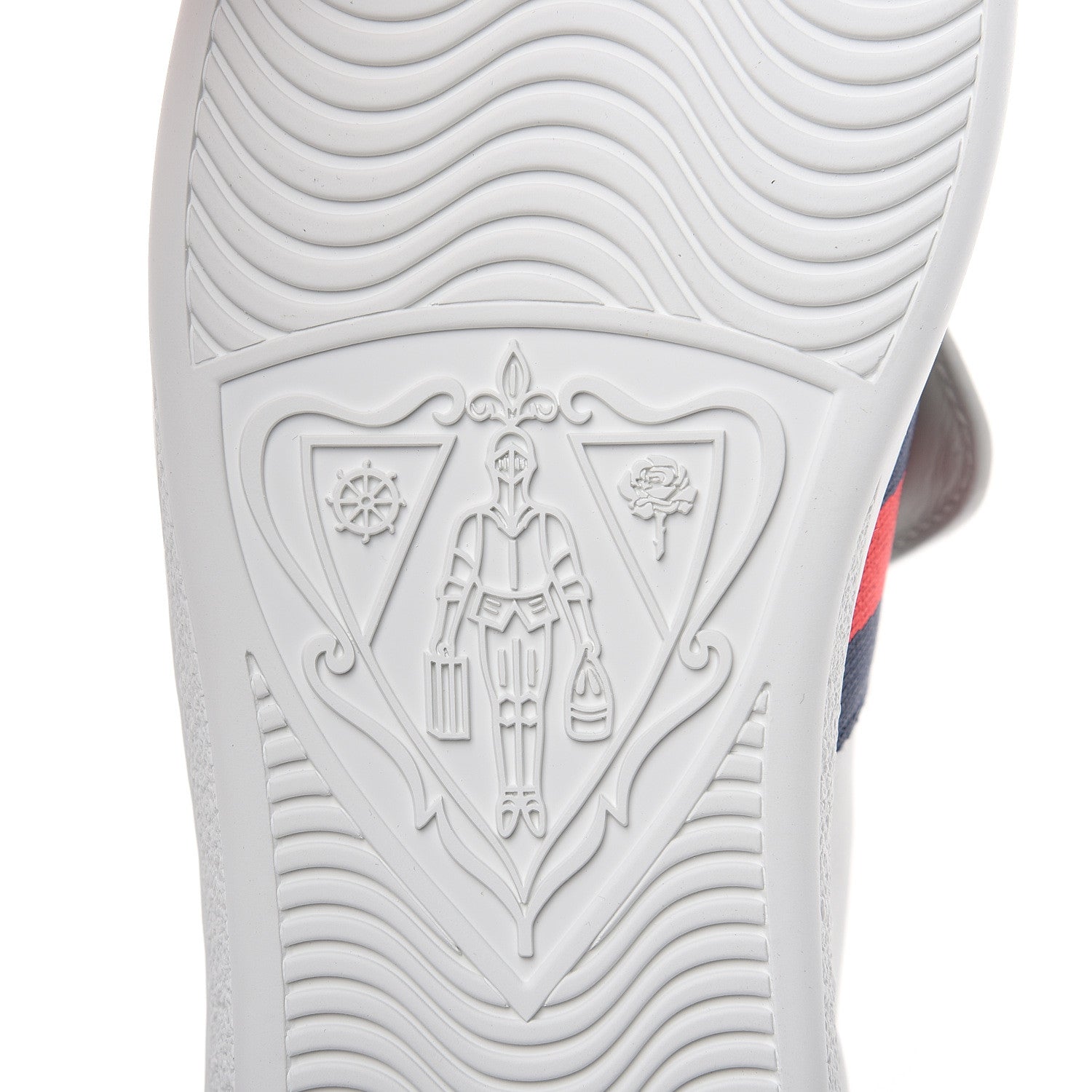 Gucci Calfskin Ayers Blind For Love Embroidered Womens Ace Sneakers 37 White 7 of 9