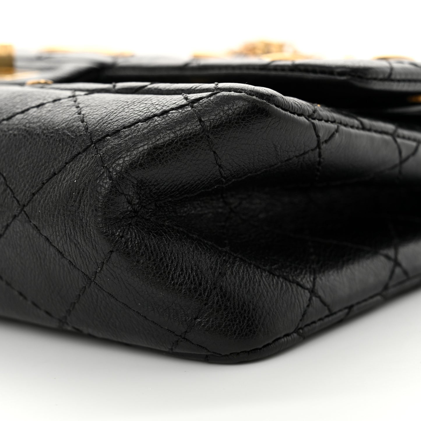 Calfskin Quilted Spoon Charms Brasserie 2.55 Reissue 225 Flap Black