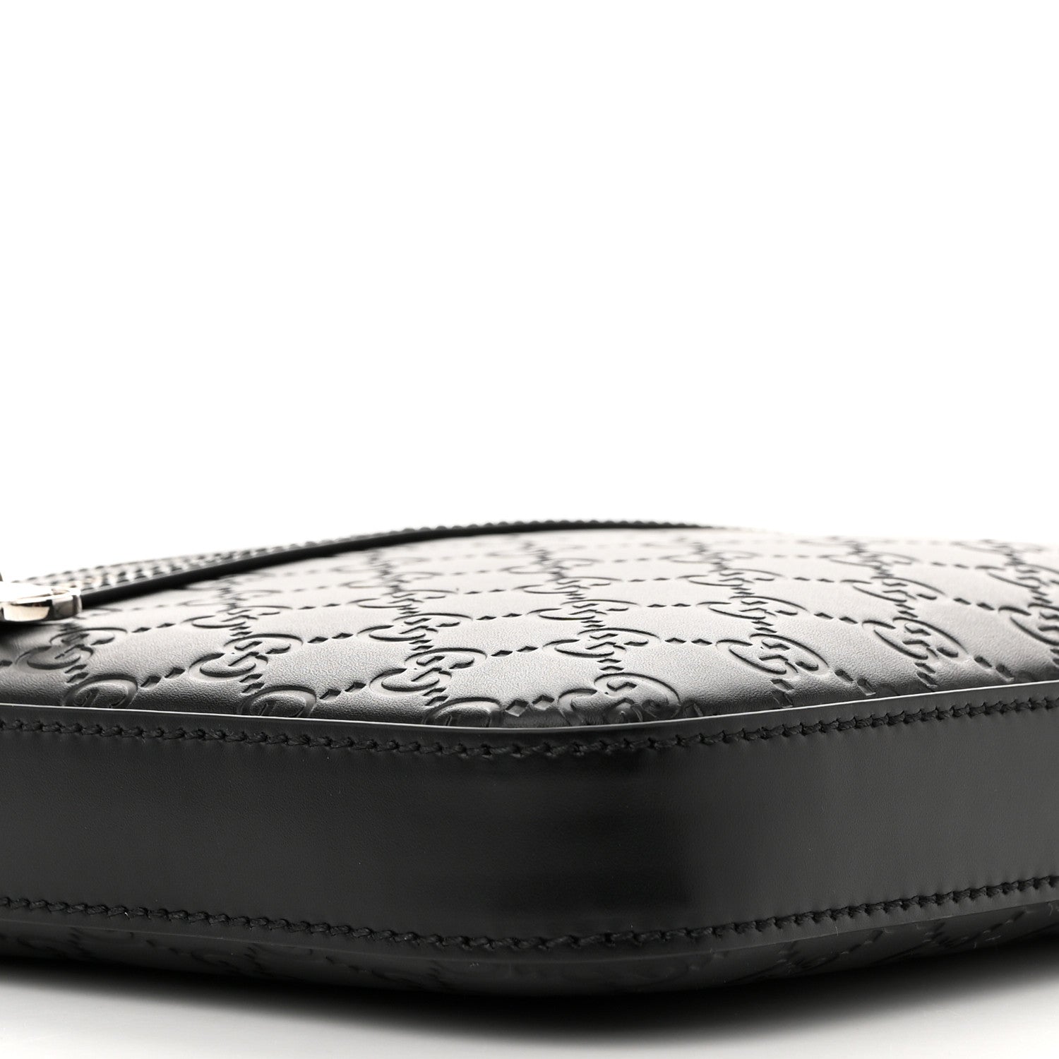 Gucci Guccissima Signature Small Messenger Bag Black 9 of 12