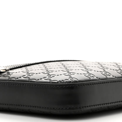 Gucci Guccissima Signature Small Messenger Bag Black 9 of 12