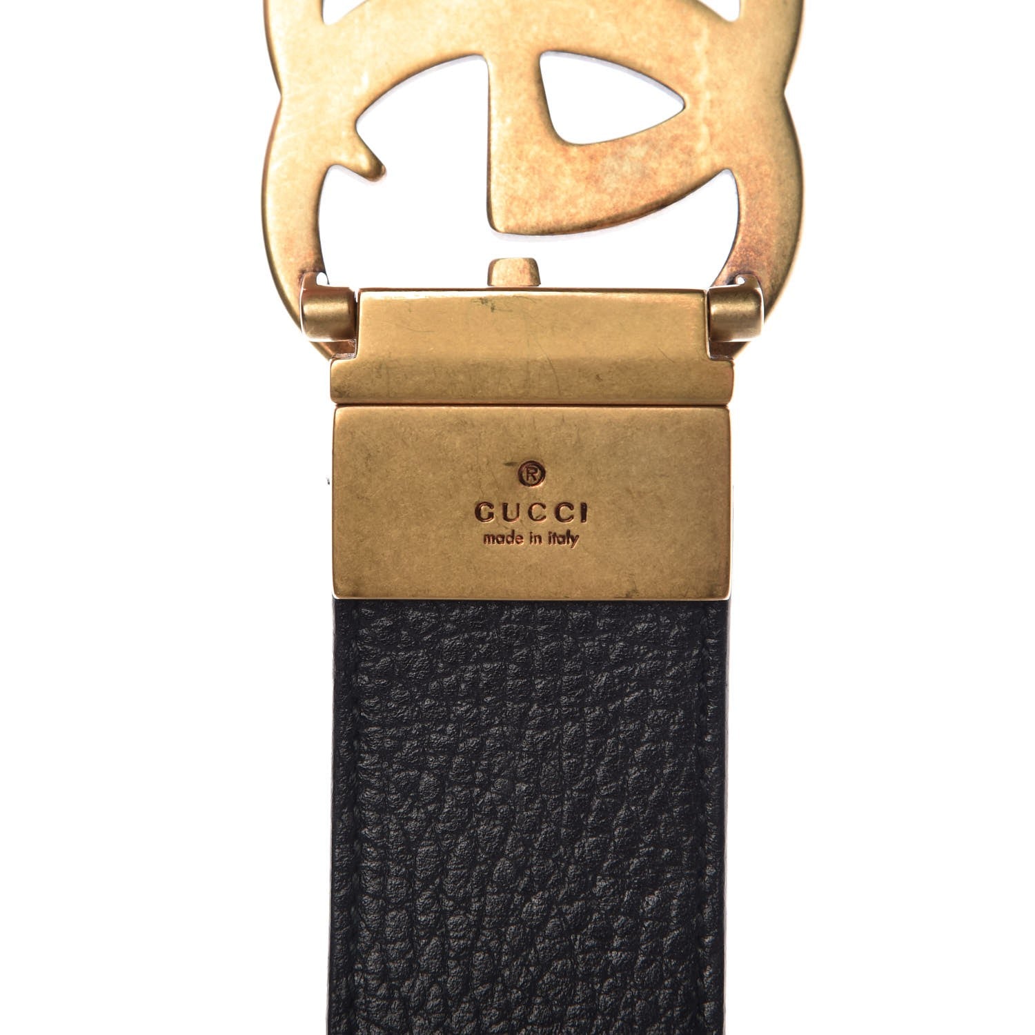 Gucci Calfskin Double G Reversible 37mm Belt 90 36 Black Cocoa 14 of 17