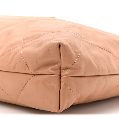 Chanel Shiny Calfskin Quilted Chanel 22 Camel 10 of 12