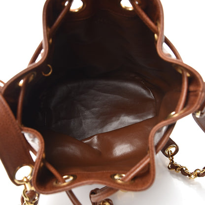 Chanel Caviar CC Drawstring Shoulder Bag Brown 5 of 7