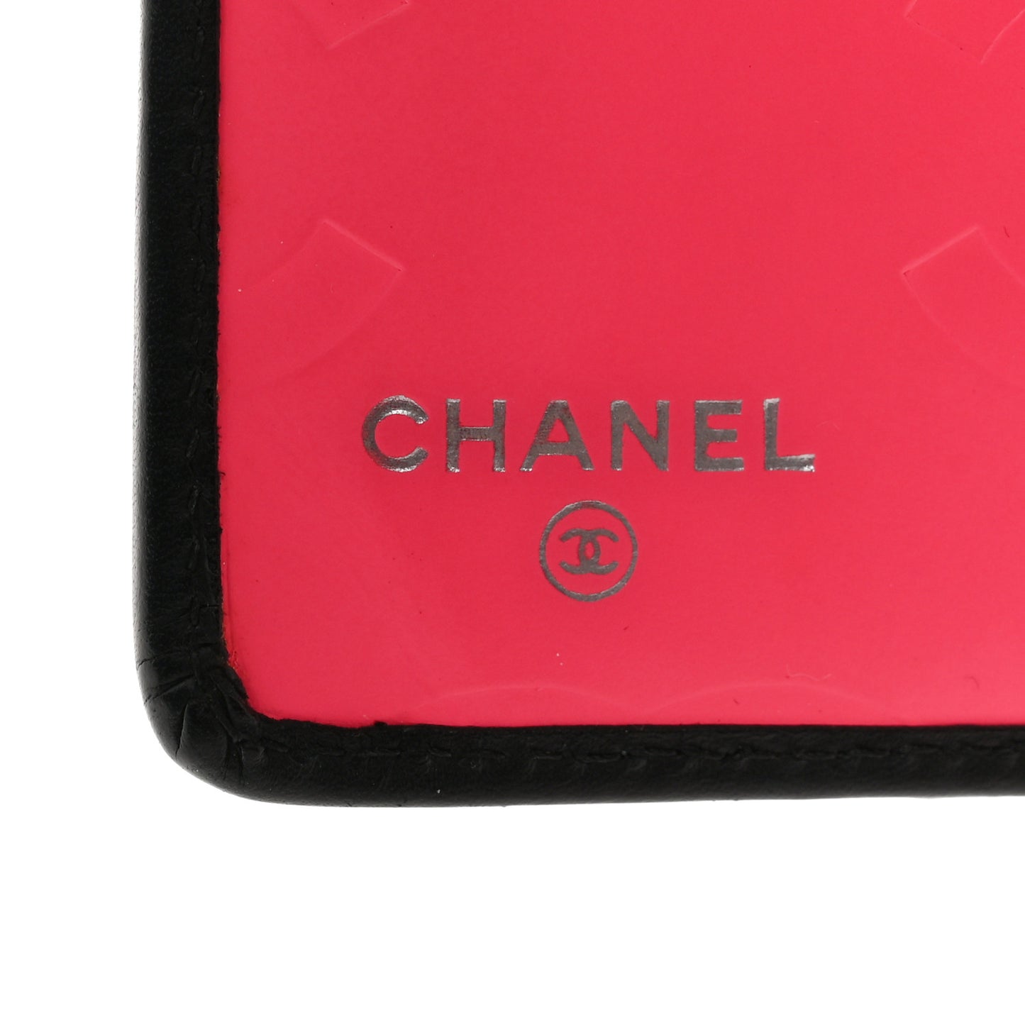 Calfskin Quilted Cambon Yen Wallet Black