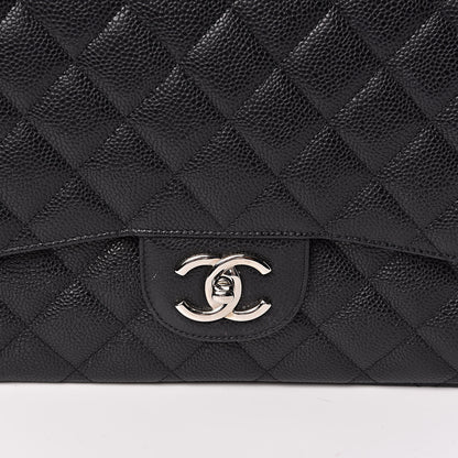 Chanel Caviar Quilted Maxi Double Flap Black 13 of 15