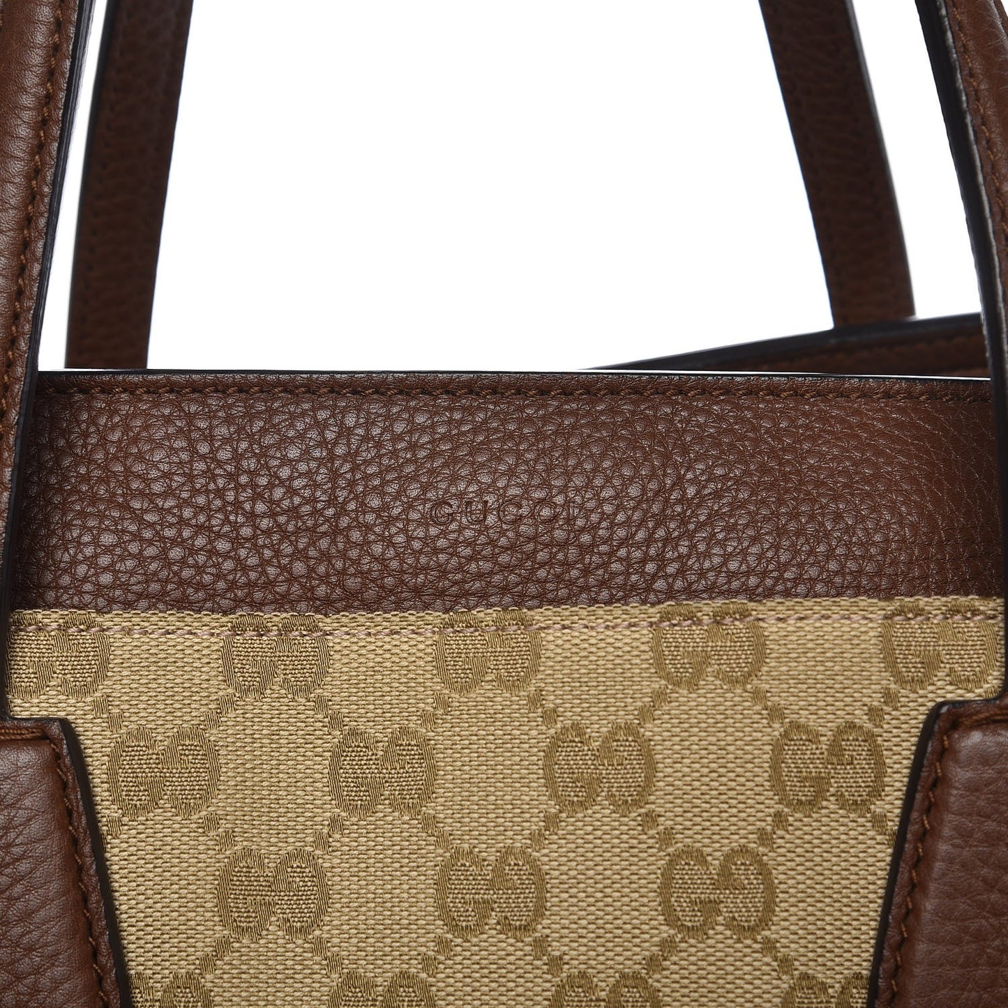 Monogram Ramble Layered Tote Brown