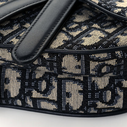 Christian Dior Oblique Mini Saddle Bag Blue 10 of 13