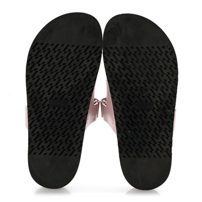 Hermes Calfskin Womens Chypre Sandals 39 Rose Porcelaine 6 of 9
