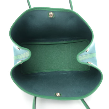 Hermes Toile Negonda Garden Party Tote 30 TPM Vert Bosphore Vert Vertigo 5 of 11