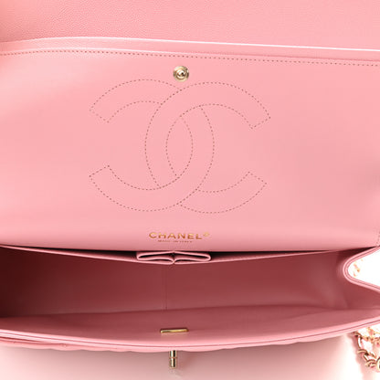Chanel Caviar Quilted Jumbo Double Flap Pink 4 of 10