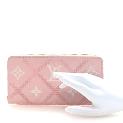 Louis Vuitton Empreinte Monogram Giant Broderies Zippy Wallet Pink Creme 2 of 6