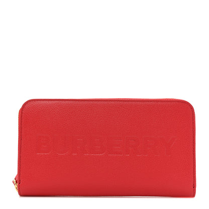Burberry Soft Grain Elmore Zip Around Wallet Red 1 of 16