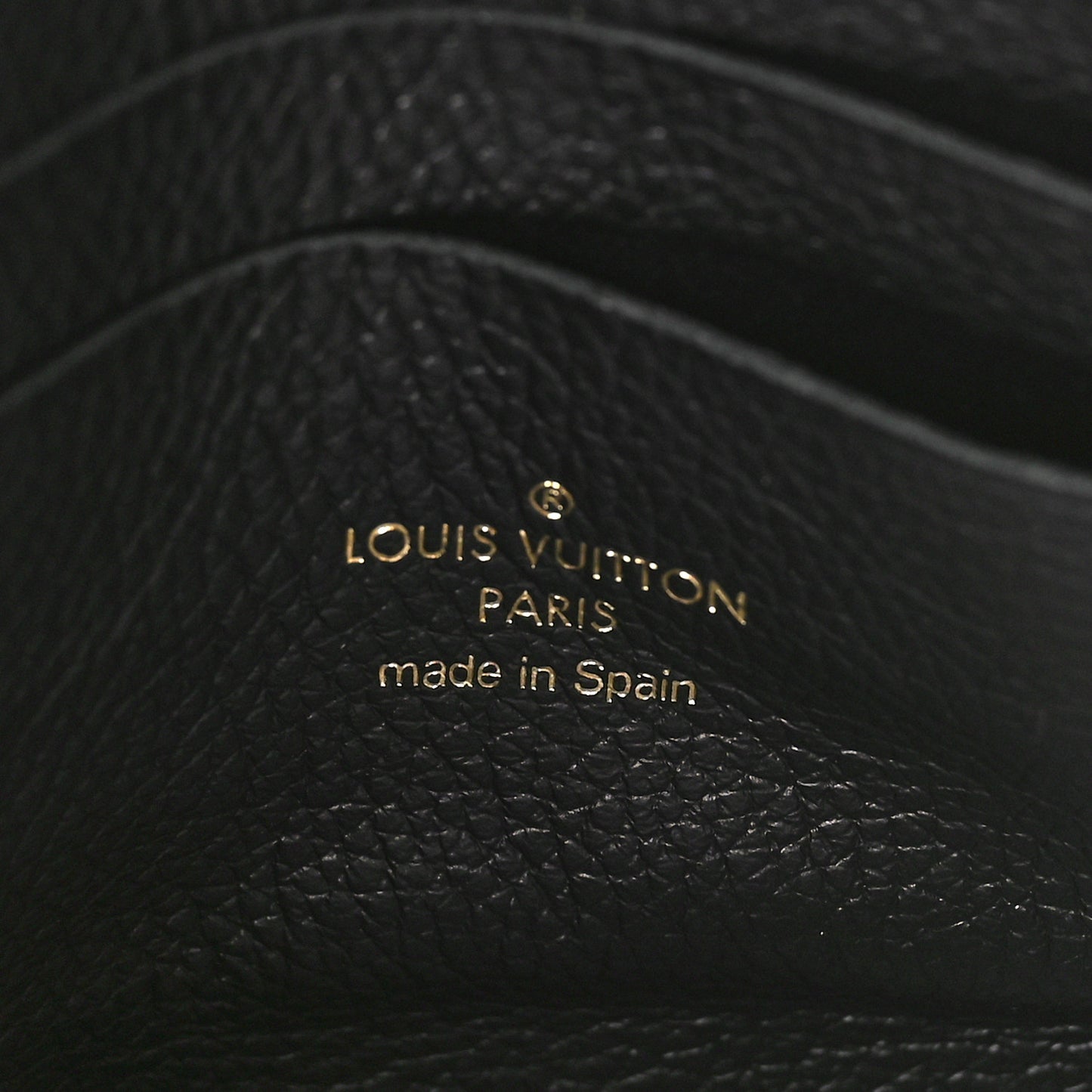 Empreinte Monogram Giant Double Zip Pochette Black Cream