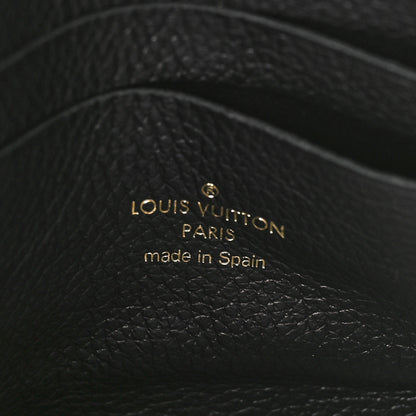 Louis Vuitton Empreinte Monogram Giant Double Zip Pochette Black Cream 6 of 8