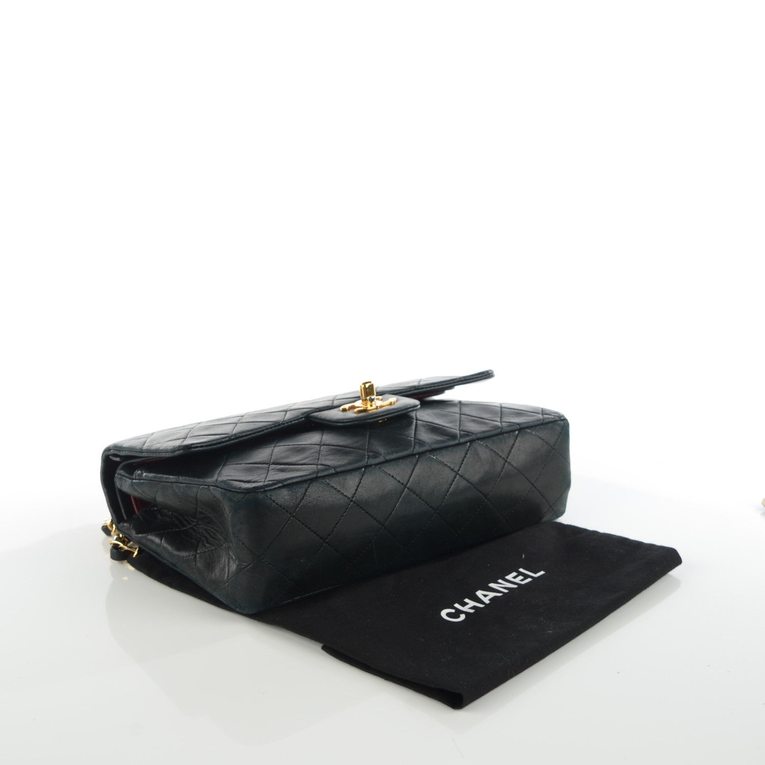 Chanel Lambskin Quilted Small Double Flap Black 7 of 12