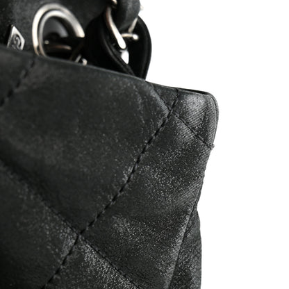 Chanel Iridescent Calfskin Quilted East West Flap Black 11 of 11