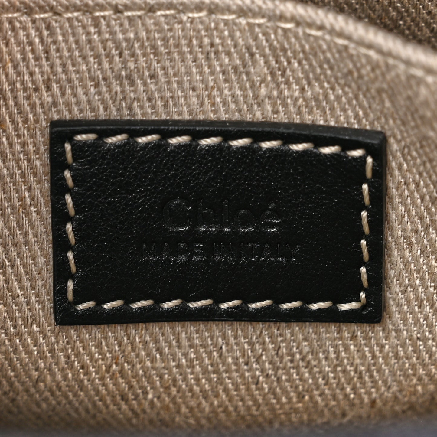 Calfskin Linen Small Woody Tote Deep Denim