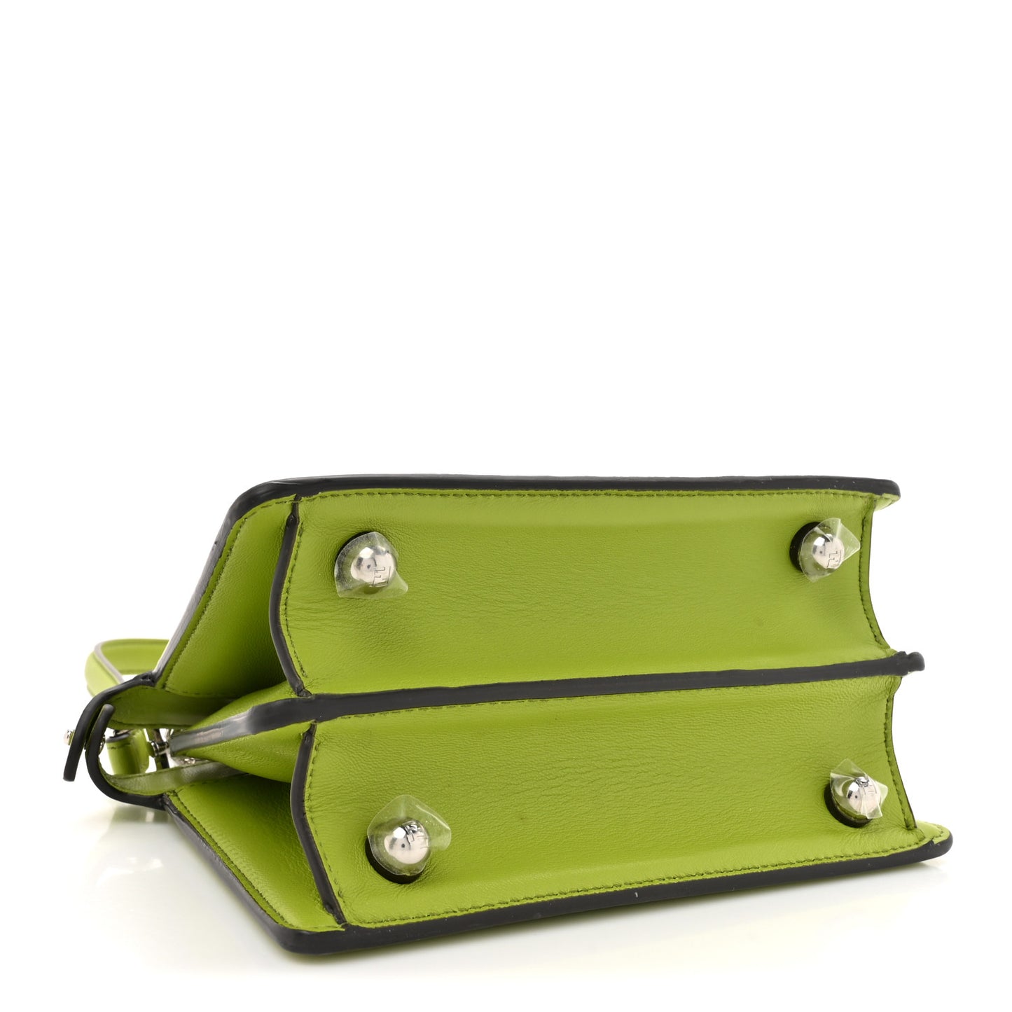 Shiny Nappa Petite Peekaboo I SEE U Satchel Verde Mela