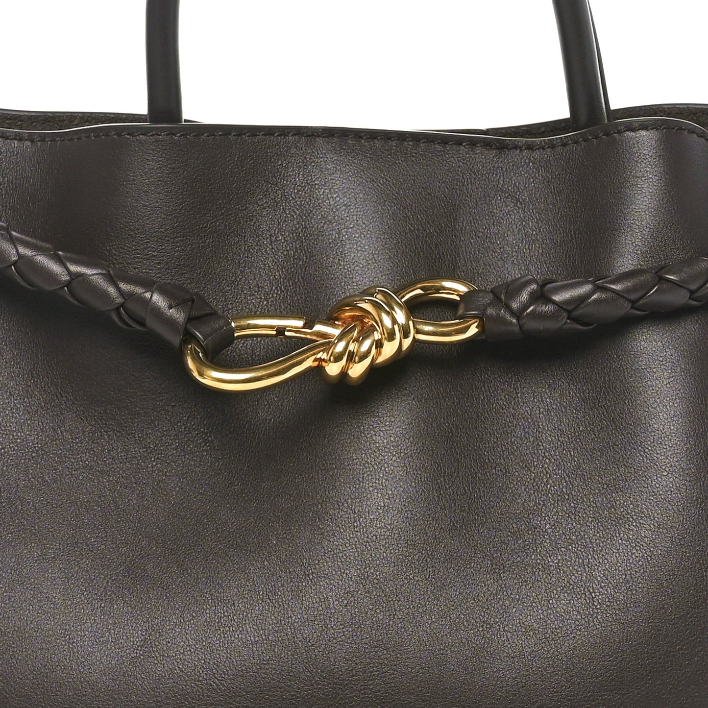 Silky Calfskin Medium Andiamo Shoulder Bag Fondant