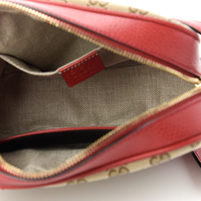Gucci Monogram Mini Bree Messenger Bag Red 5 of 11