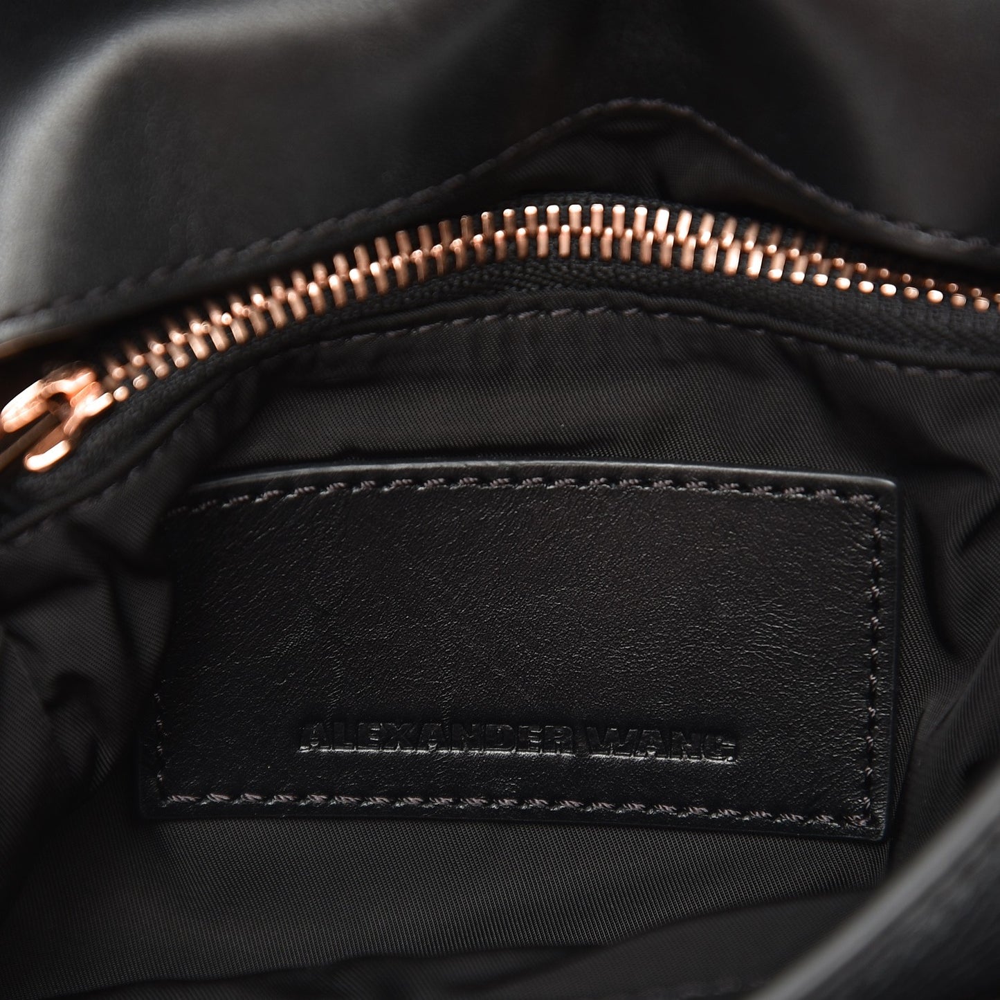 Calfskin Small Marion Soft Black Rose Gold Hardware